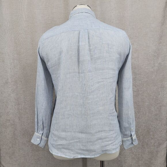 Weekend MaxMara Apotema Linen Canvas Shirt Button Up - Picture 4 of 16